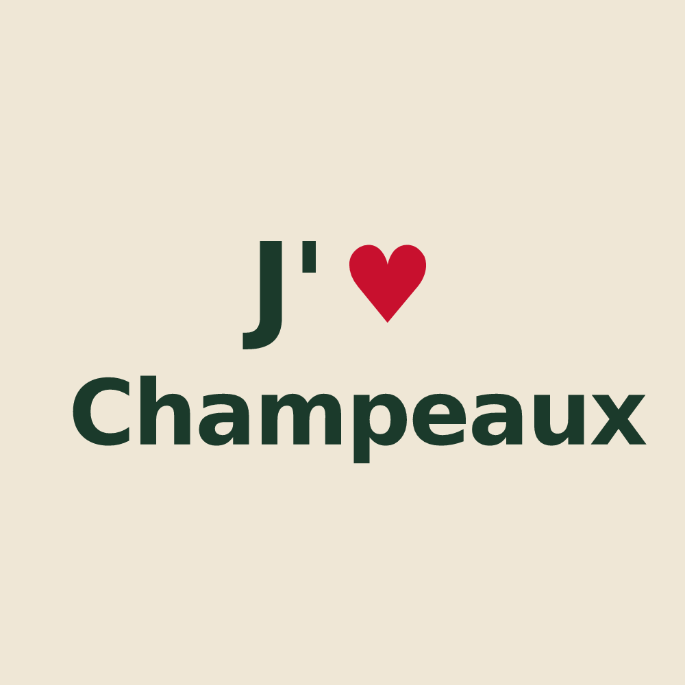 Tote bag personnalisé Champeaux — design J'aime Champeaux