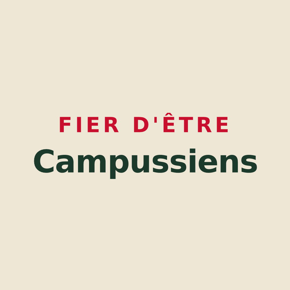 Tote bag « Fier d'être Campussiens » — design pour Champenoux