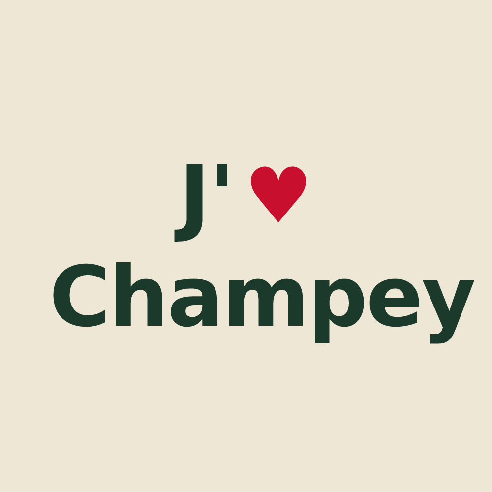Tote bag personnalisé Champey — design J'aime Champey