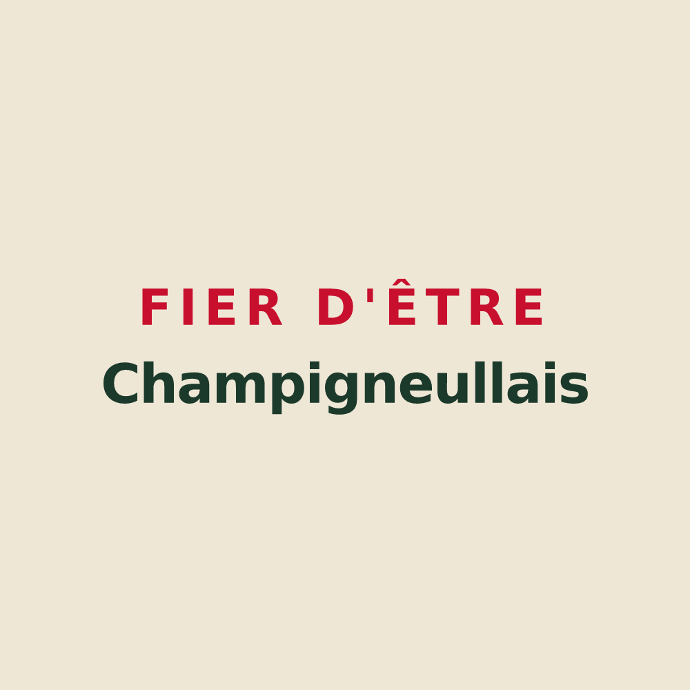 Tote bag « Fier d'être Champigneullais » — design pour Champigneulles