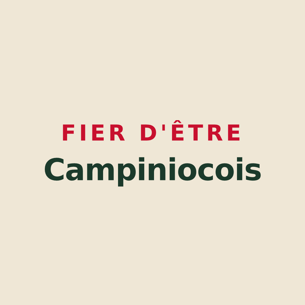Tote bag « Fier d'être Campiniocois » — design pour Champigny-en-Beauce