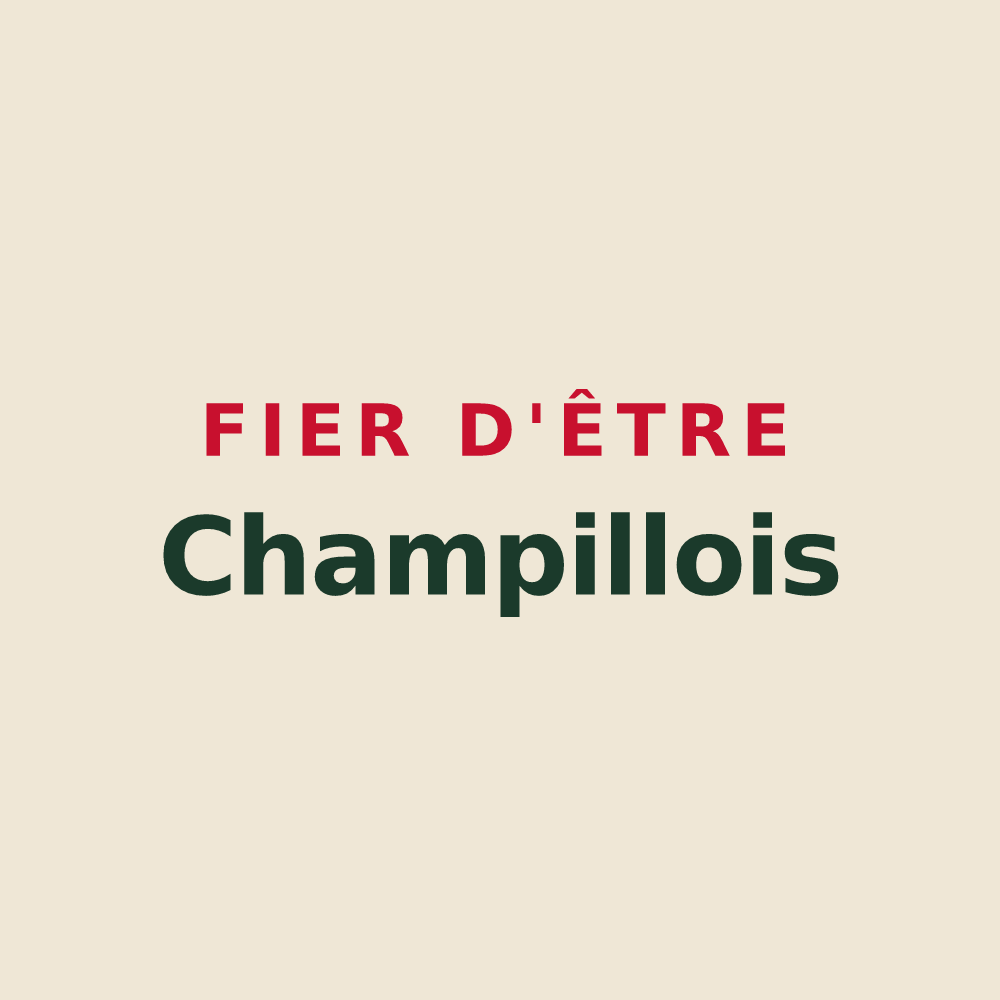 Tote bag « Fier d'être Champillois » — design pour Champillet