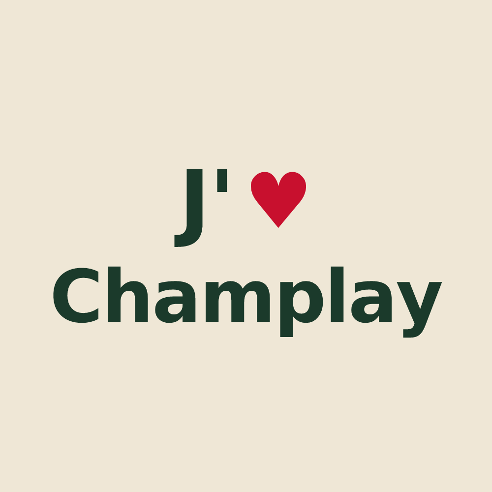Tote bag personnalisé Champlay — design J'aime Champlay