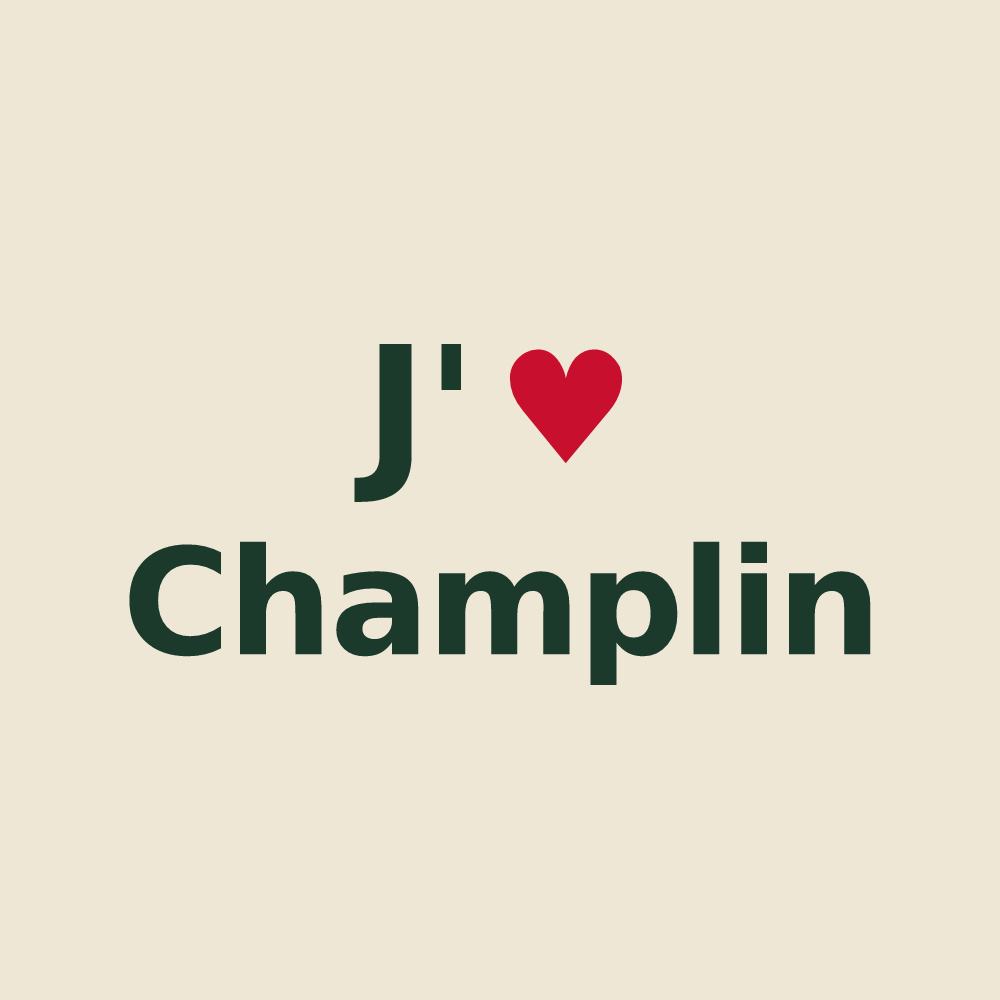 Tote bag personnalisé Champlin — design J'aime Champlin