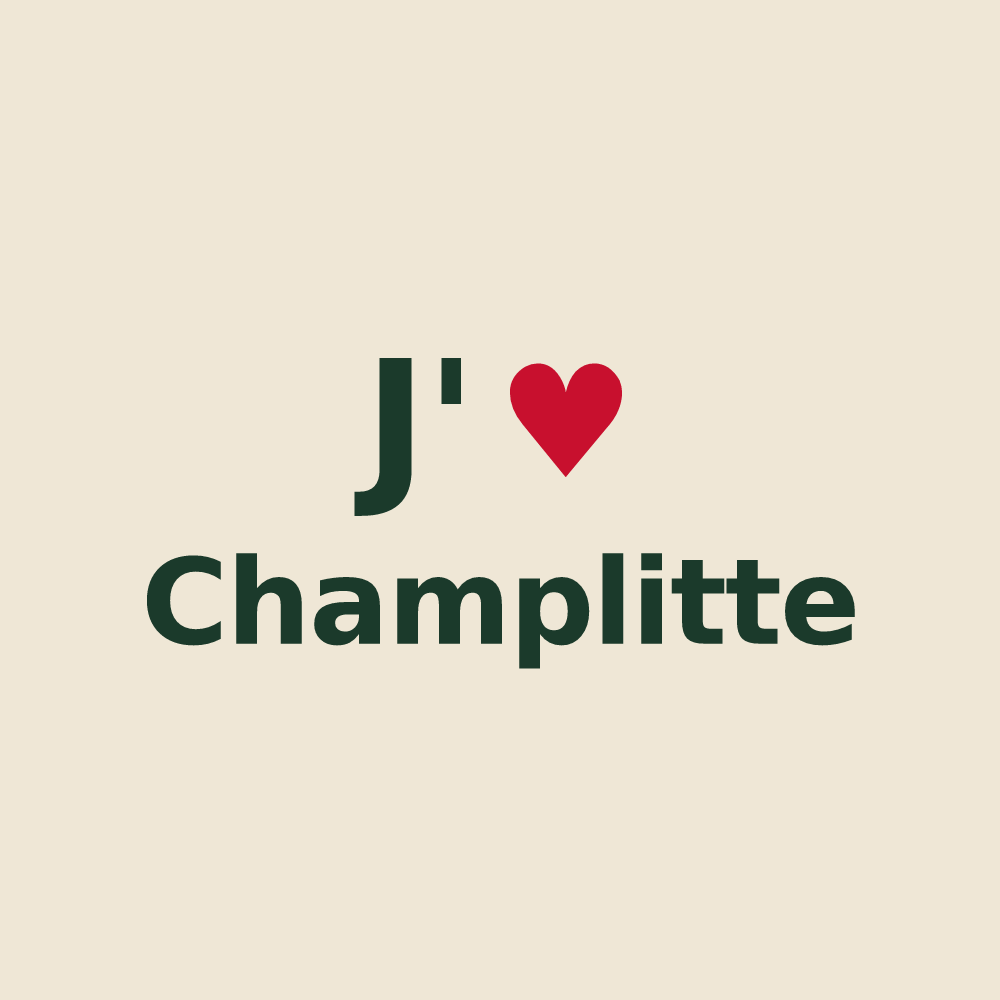 Tote bag personnalisé Champlitte — design J'aime Champlitte