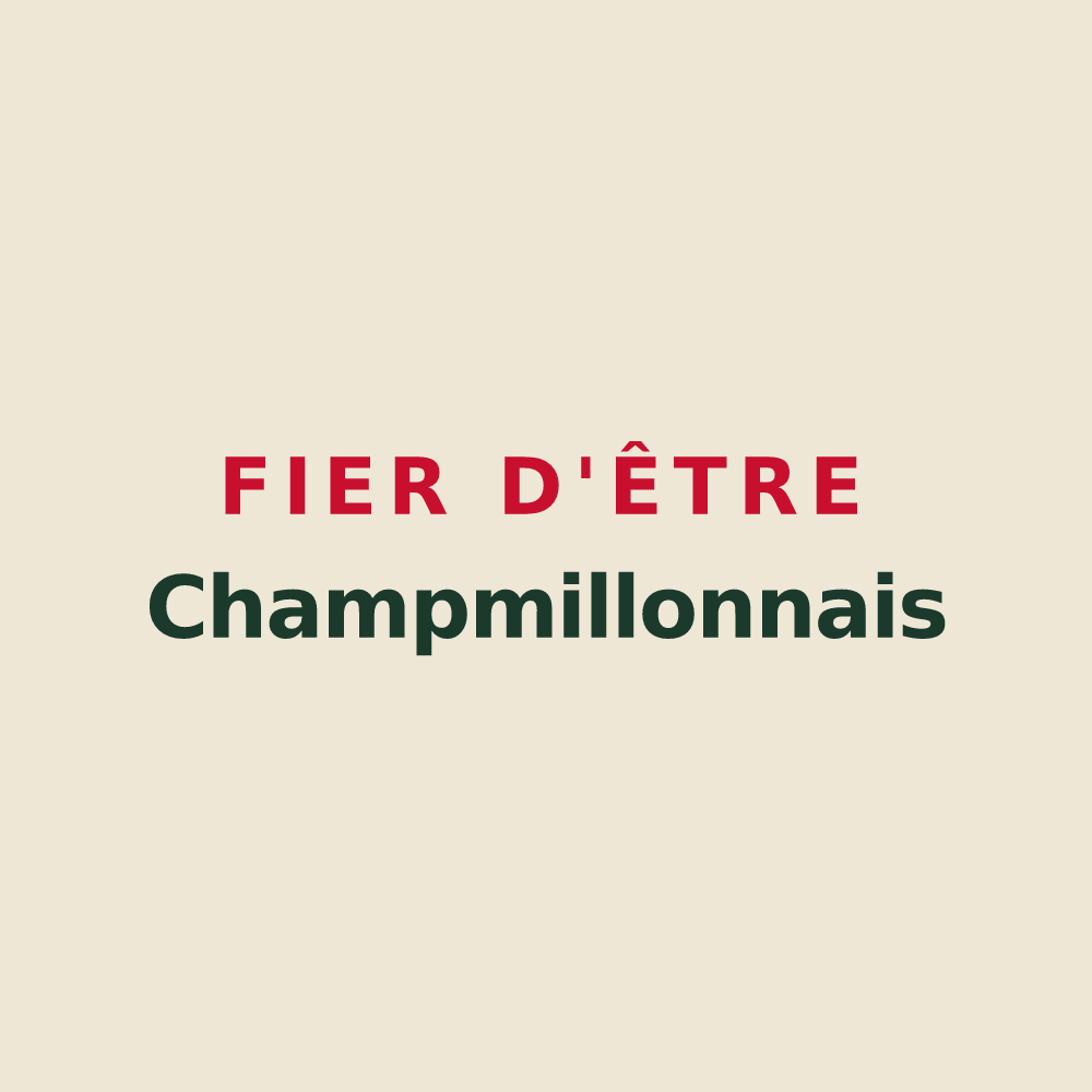 Tote bag « Fier d'être Champmillonnais » — design pour Champmillon