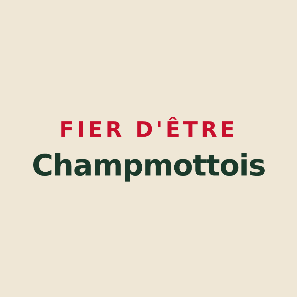 Tote bag « Fier d'être Champmottois » — design pour Champmotteux