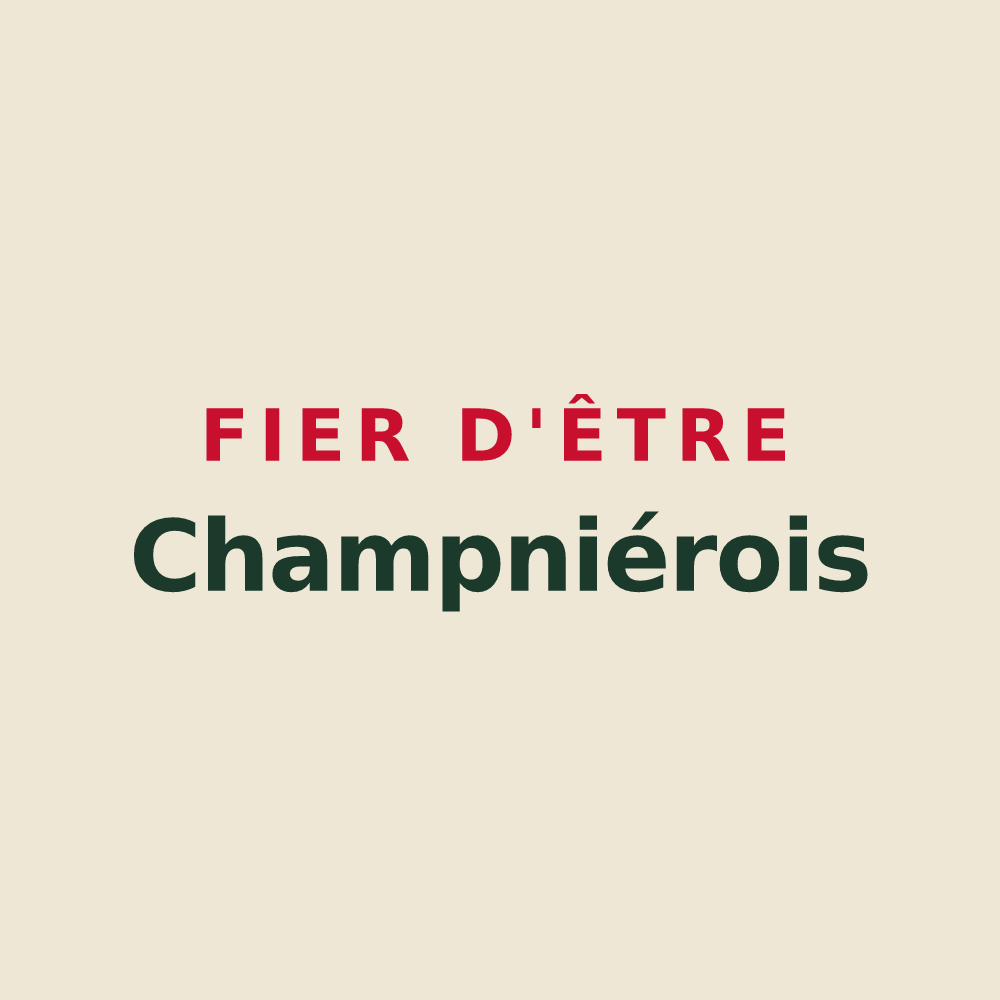 Tote bag « Fier d'être Champniérois » — design pour Champniers-et-Reilhac