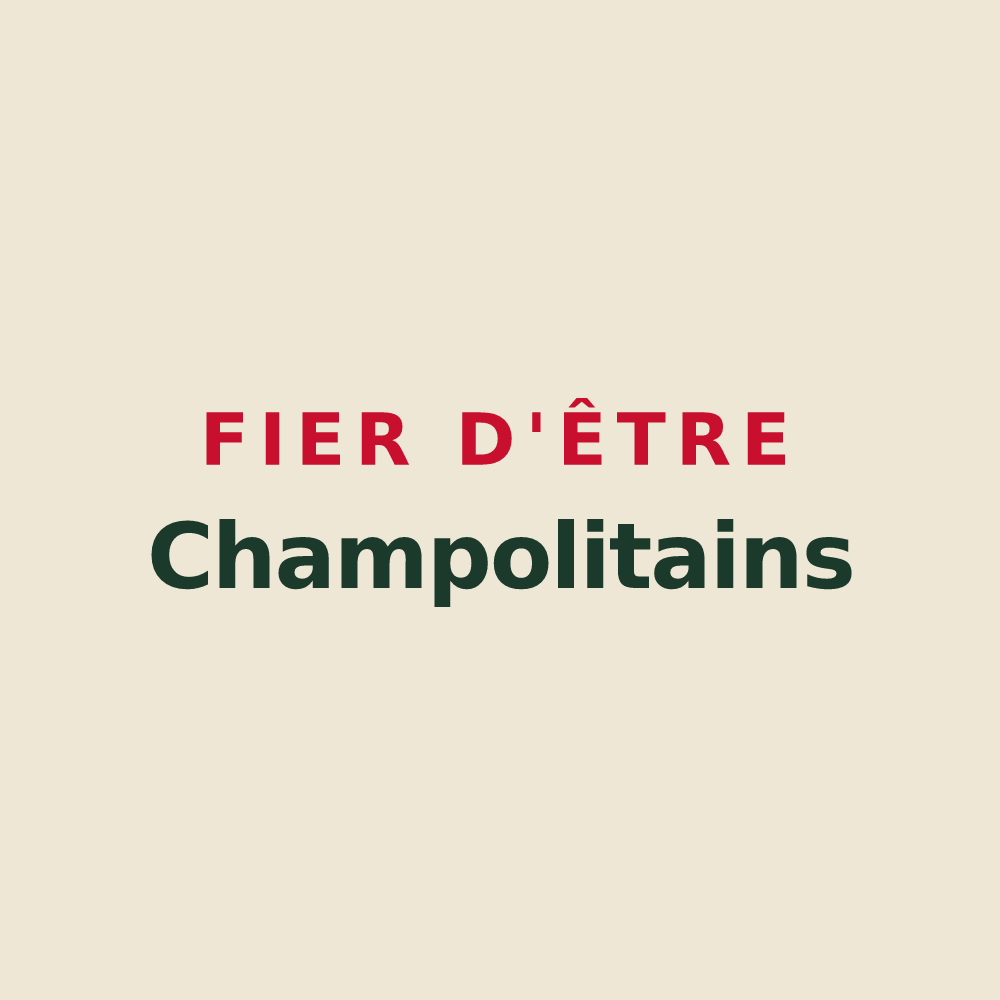 Tote bag « Fier d'être Champolitains » — design pour Champoly