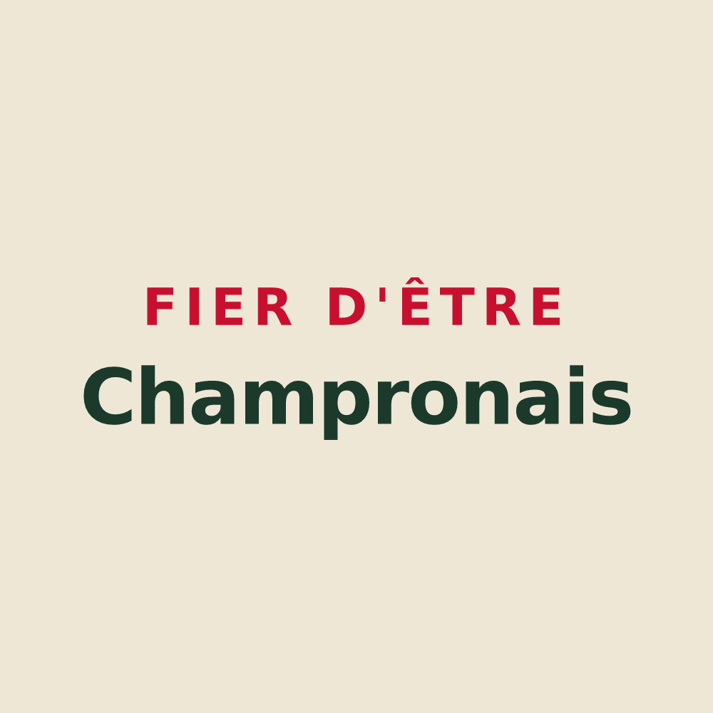Tote bag « Fier d'être Champronais » — design pour Champrond