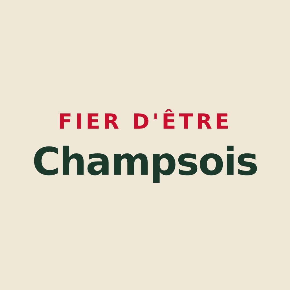 Tote bag « Fier d'être Champsois » — design pour Champs-sur-Tarentaine-Marchal