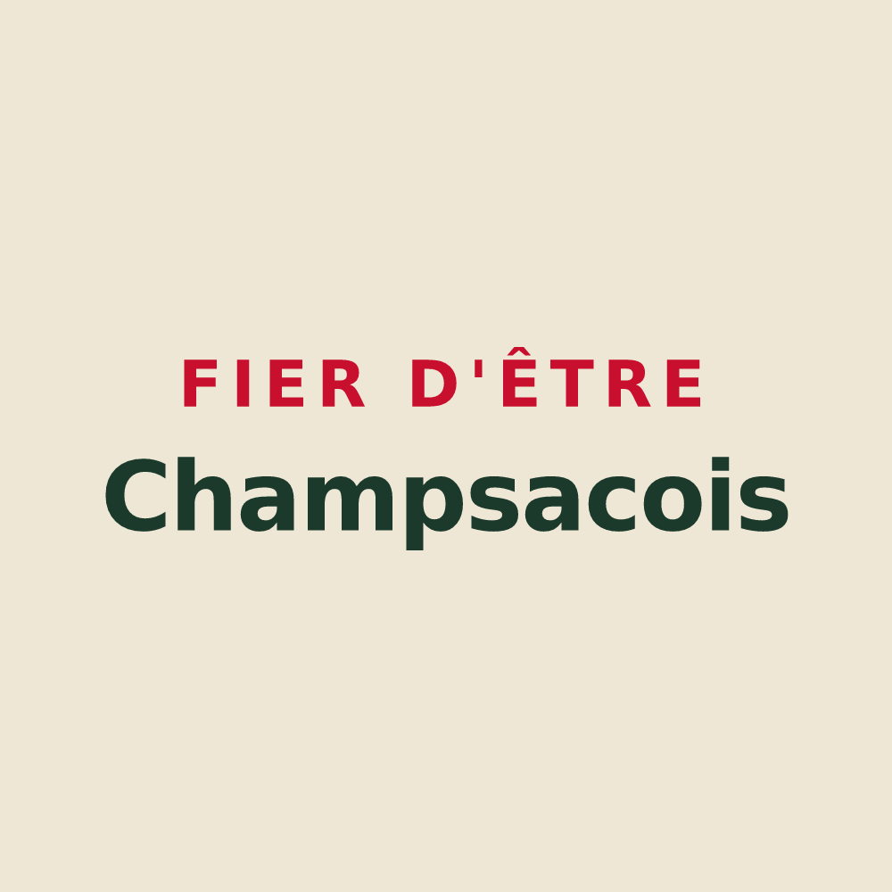 Tote bag « Fier d'être Champsacois » — design pour Champsac