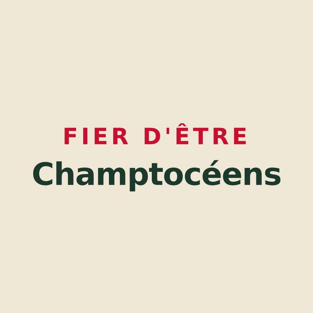 Tote bag « Fier d'être Champtocéens » — design pour Champtocé-sur-Loire