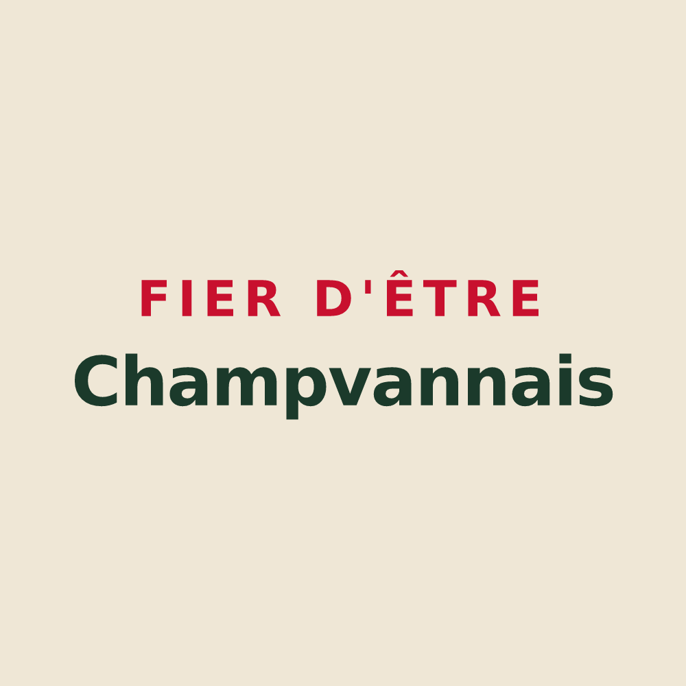 Tote bag « Fier d'être Champvannais » — design pour Champvans