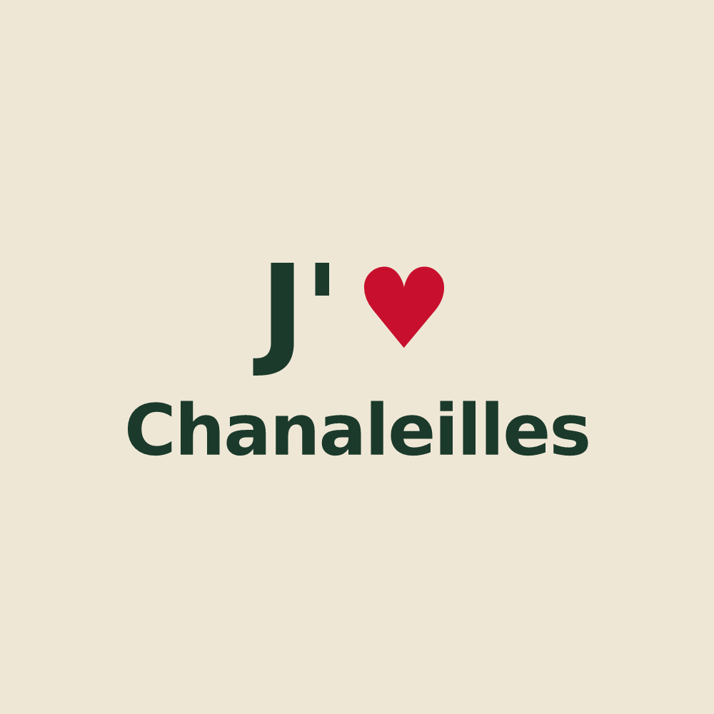 Tote bag personnalisé Chanaleilles — design J'aime Chanaleilles