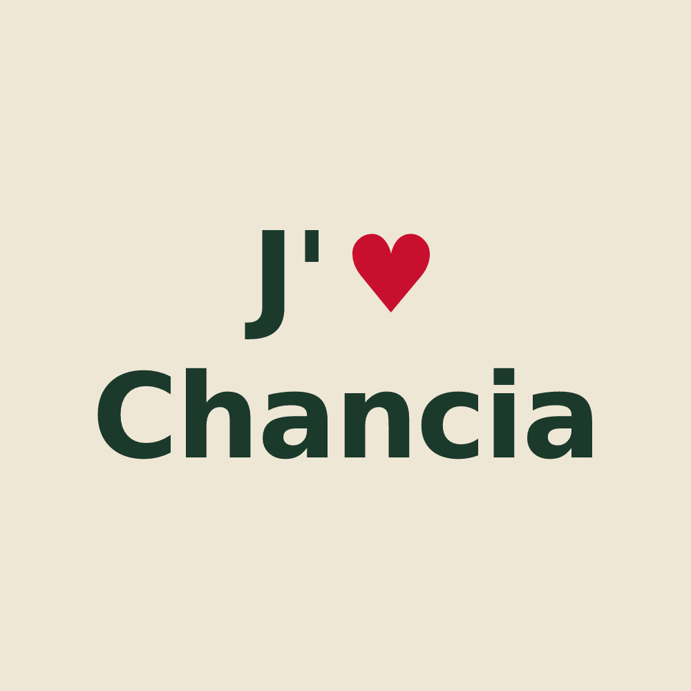 Tote bag personnalisé Chancia — design J'aime Chancia