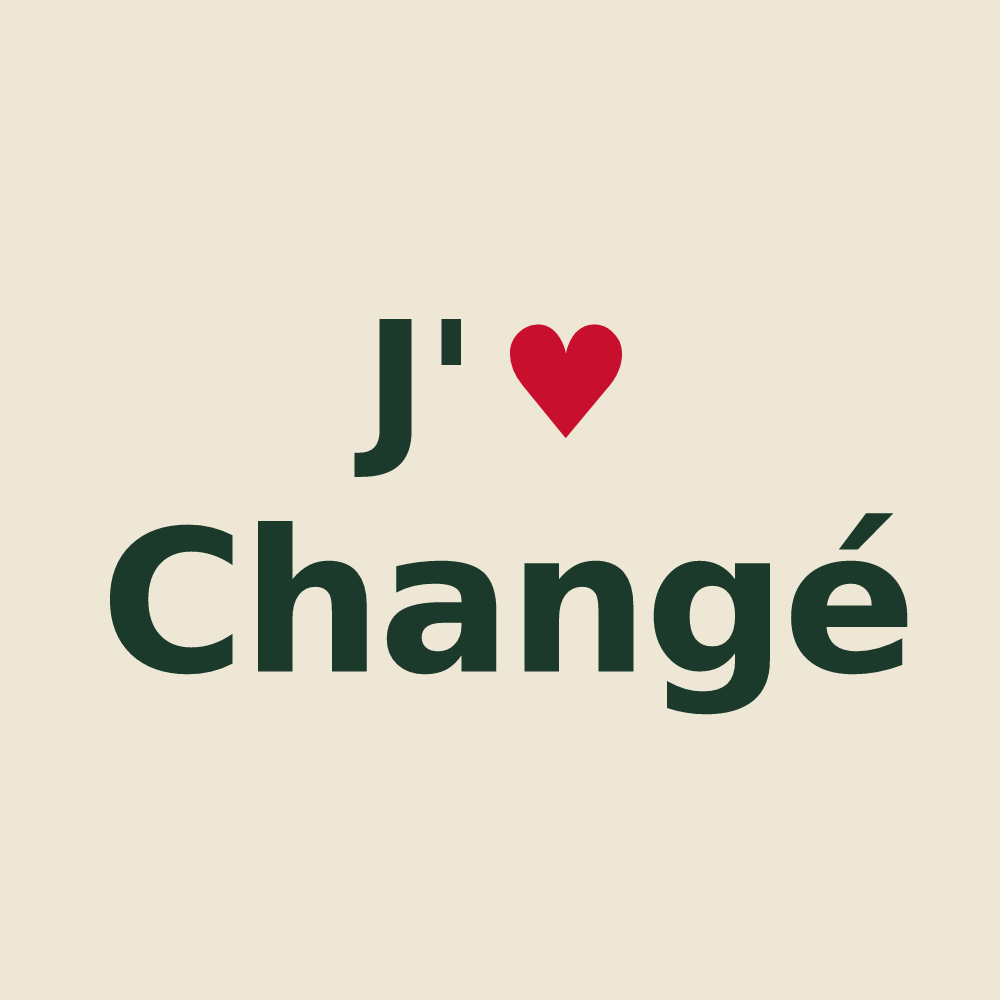 Tote bag personnalisé Changé — design J'aime Changé