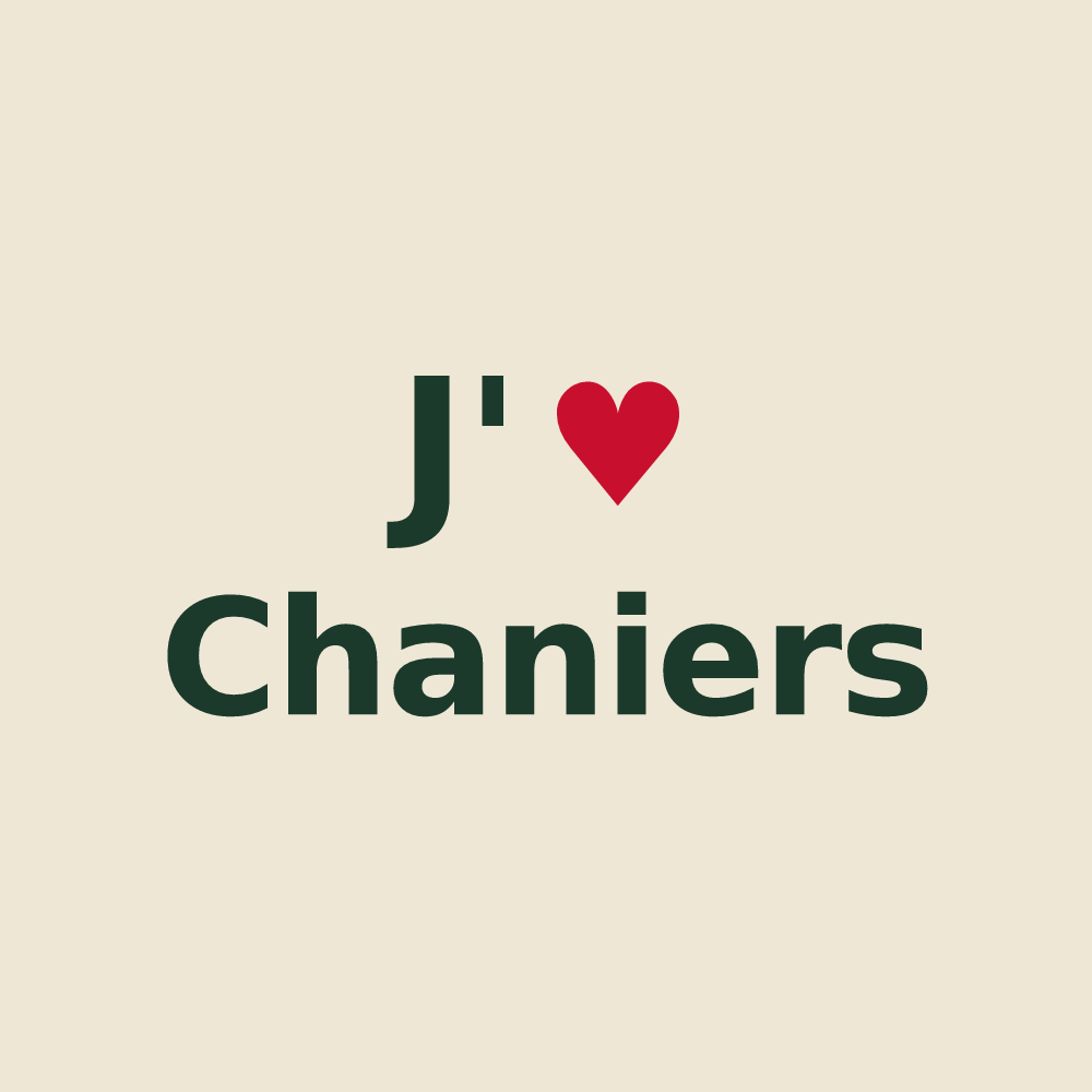 Tote bag personnalisé Chaniers — design J'aime Chaniers