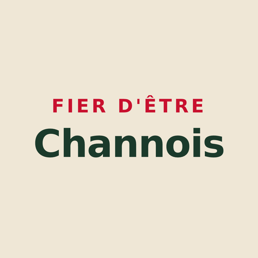 Tote bag « Fier d'être Channois » — design pour Channes