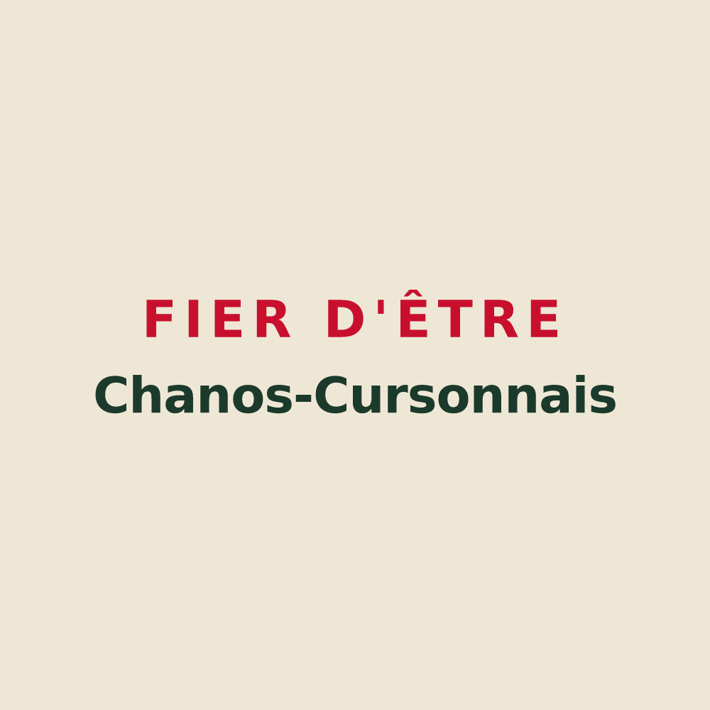 Tote bag « Fier d'être Chanos-Cursonnais » — design pour Chanos-Curson