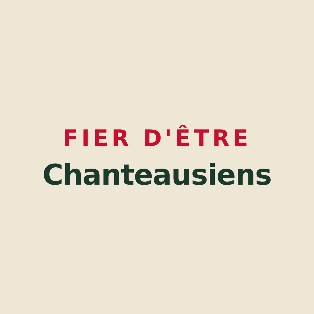 Tote bag « Fier d'être Chanteausiens » — design pour Chanteau