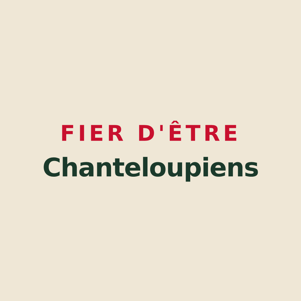 Tote bag « Fier d'être Chanteloupiens » — design pour Chanteloup-en-Brie