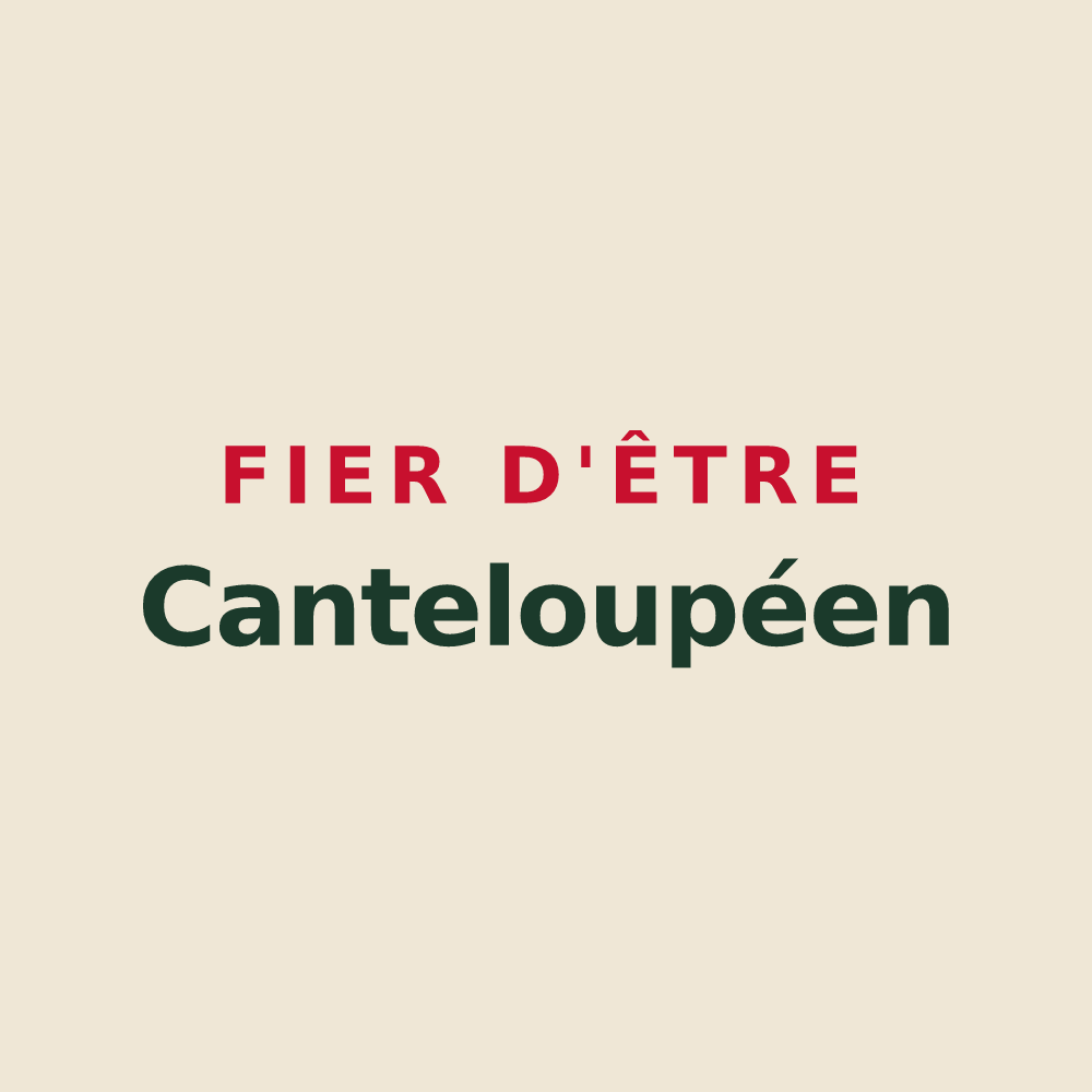 Tote bag « Fier d'être Canteloupéen » — design pour Chanteloup