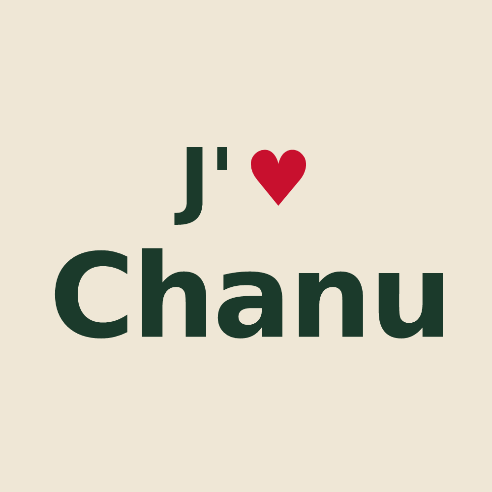 Tote bag personnalisé Chanu — design J'aime Chanu