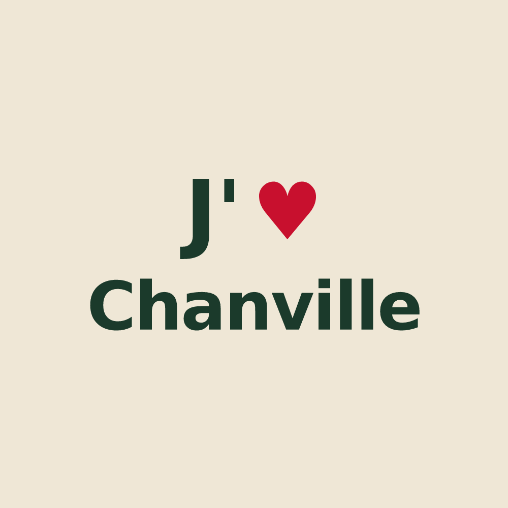 Tote bag personnalisé Chanville — design J'aime Chanville