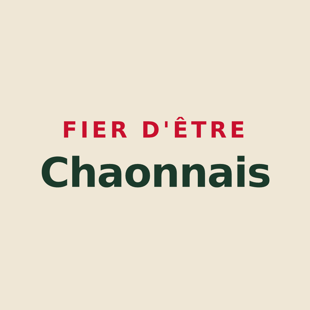 Tote bag « Fier d'être Chaonnais » — design pour Chaon
