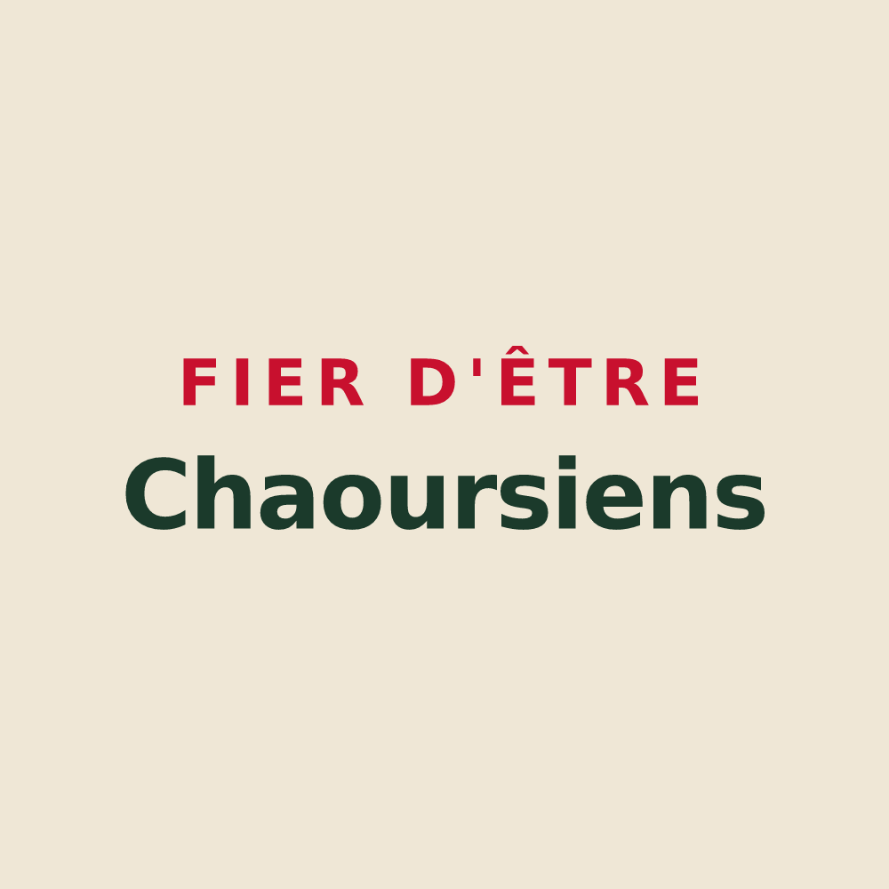 Tote bag « Fier d'être Chaoursiens » — design pour Chaourse