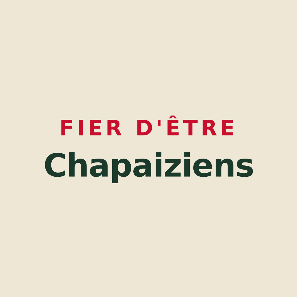 Tote bag « Fier d'être Chapaiziens » — design pour Chapaize