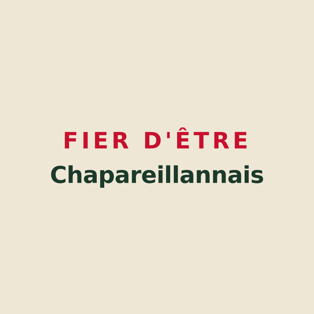 Tote bag « Fier d'être Chapareillannais » — design pour Chapareillan