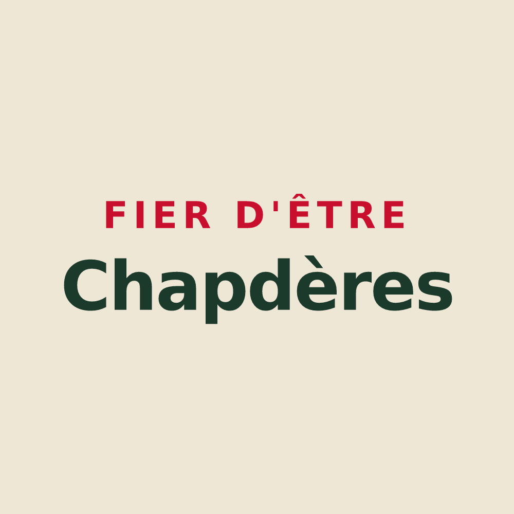Tote bag « Fier d'être Chapdères » — design pour Chapdes-Beaufort