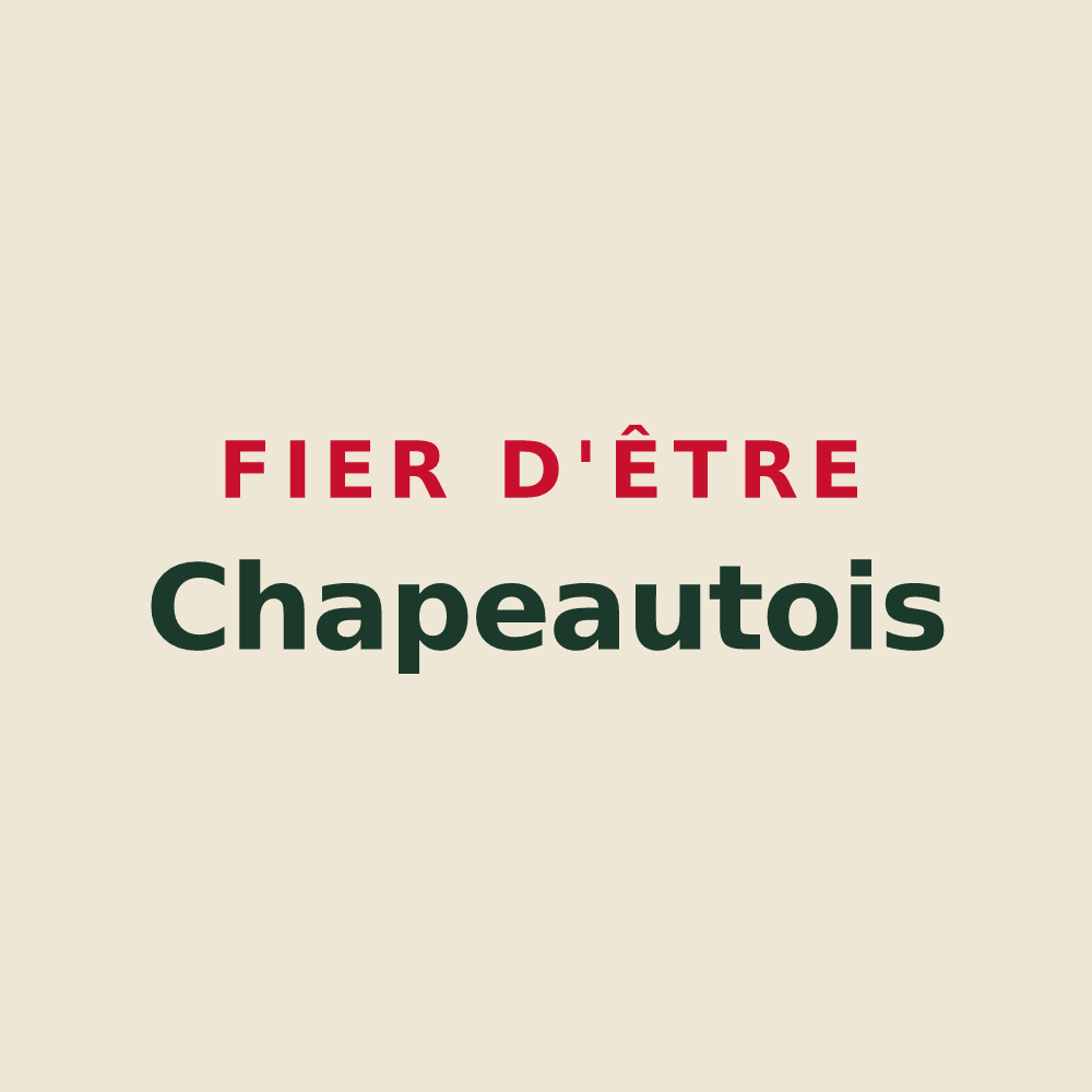 Tote bag « Fier d'être Chapeautois » — design pour Chapeau