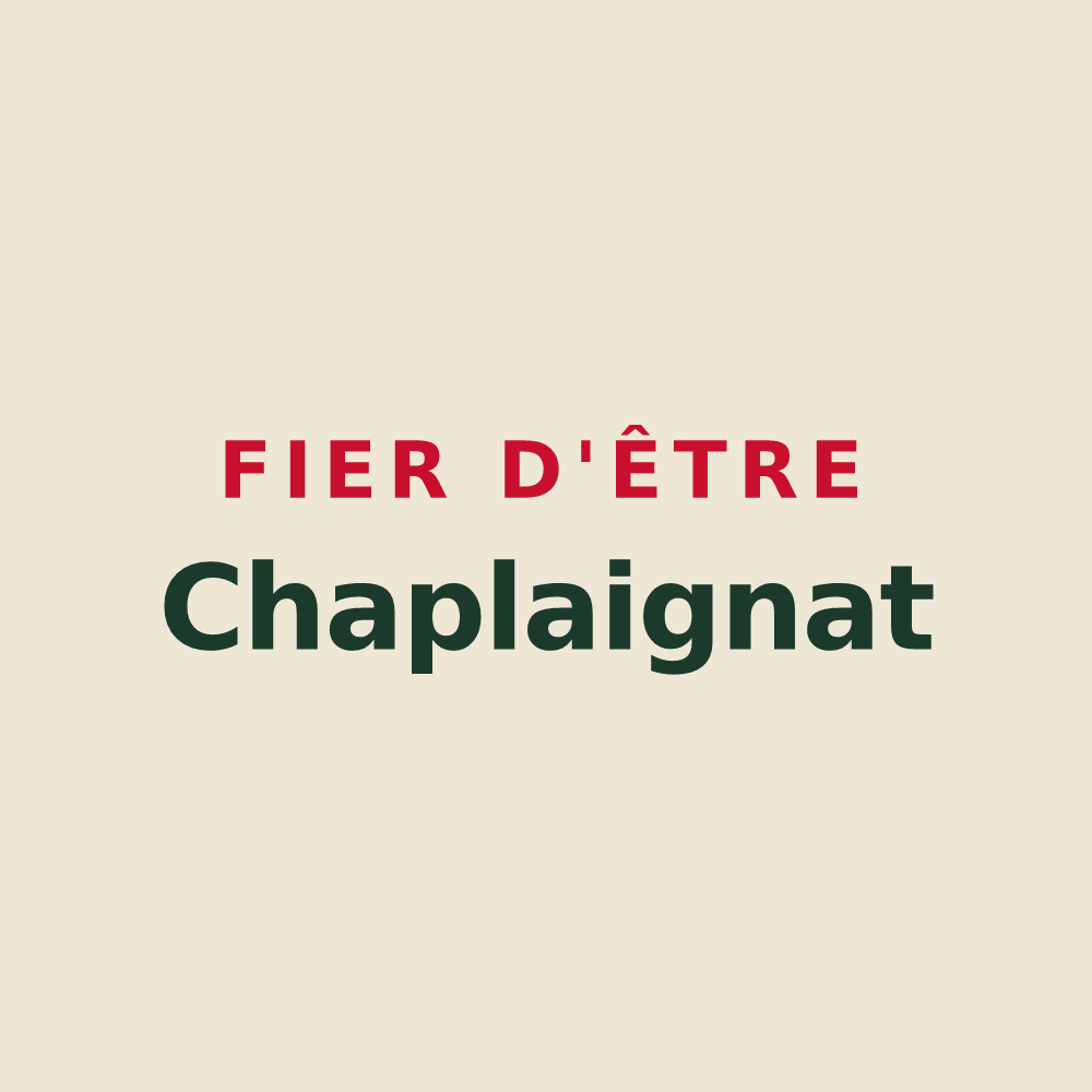 Tote bag « Fier d'être Chaplaignat » — design pour Chapelaine