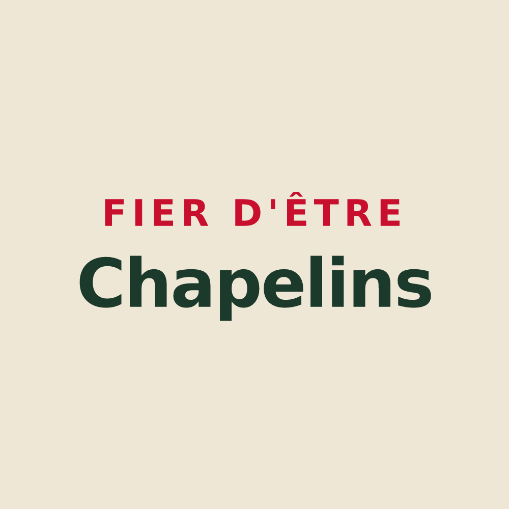 Tote bag « Fier d'être Chapelins » — design pour Chapelle-d'Huin