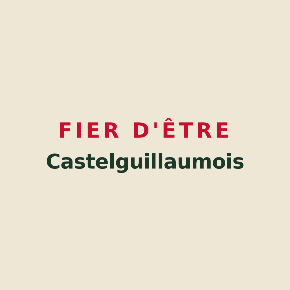 Tote bag « Fier d'être Castelguillaumois » — design pour Chapelle-Guillaume