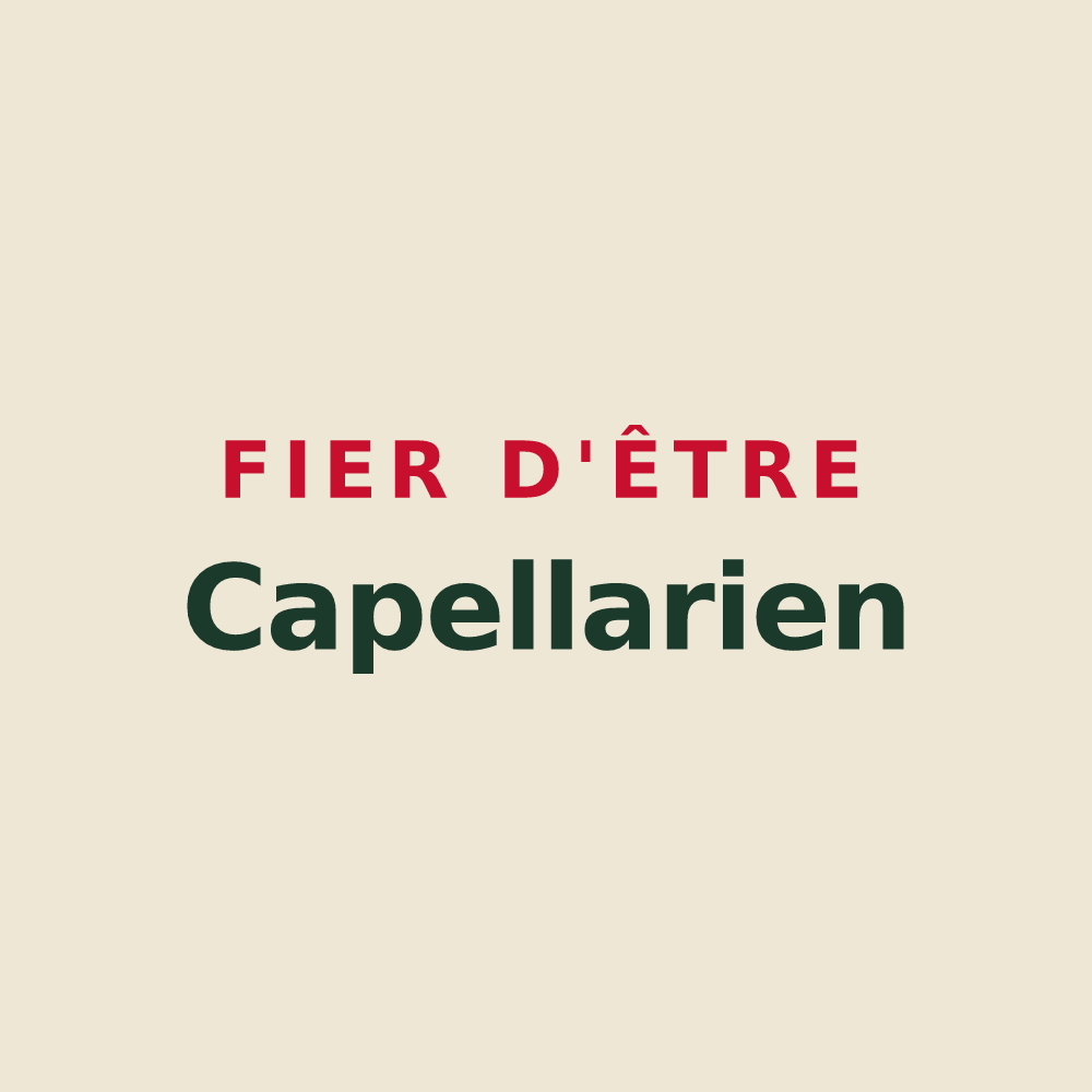Tote bag « Fier d'être Capellarien » — design pour Chapelle-Royale