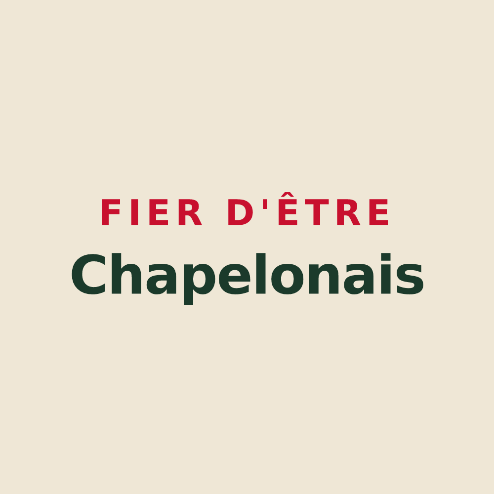 Tote bag « Fier d'être Chapelonais » — design pour Chapelon