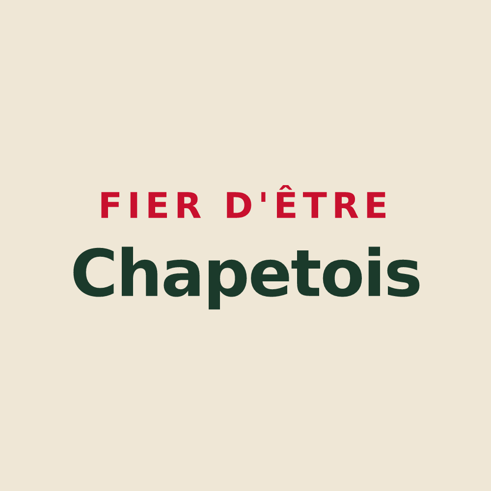 Tote bag « Fier d'être Chapetois » — design pour Chapet