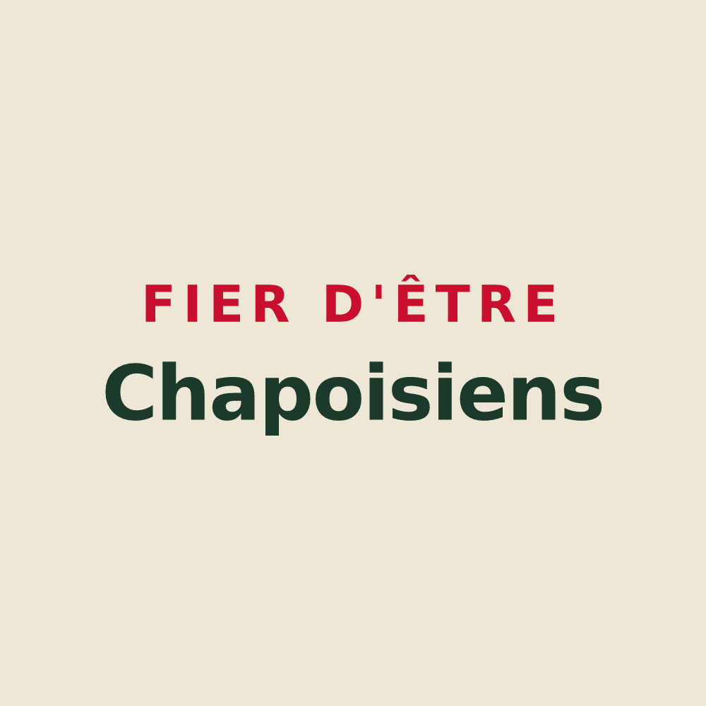 Tote bag « Fier d'être Chapoisiens » — design pour Chapois