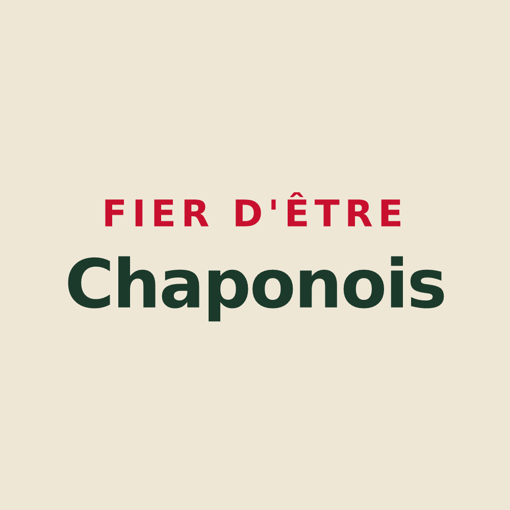 Tote bag « Fier d'être Chaponois » — design pour Chaponost