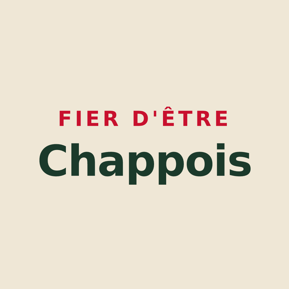 Tote bag « Fier d'être Chappois » — design pour Chappes