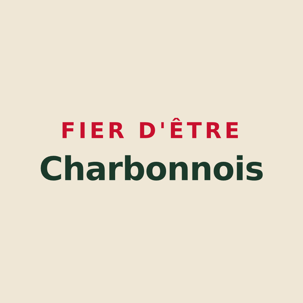 Tote bag « Fier d'être Charbonnois » — design pour Charbonnières-les-Bains