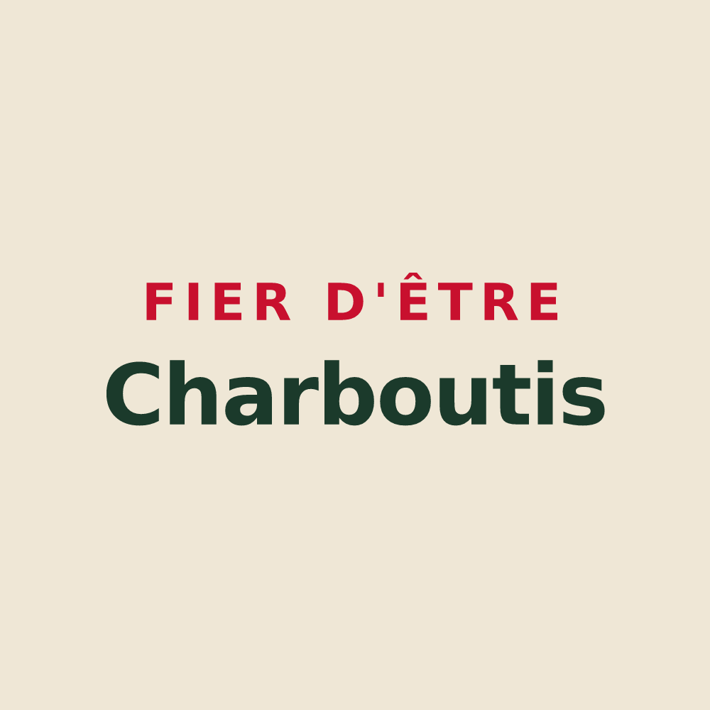 Tote bag « Fier d'être Charboutis » — design pour Charbonnières