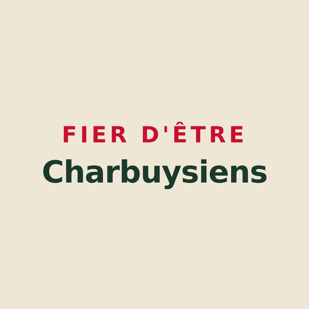 Tote bag « Fier d'être Charbuysiens » — design pour Charbuy
