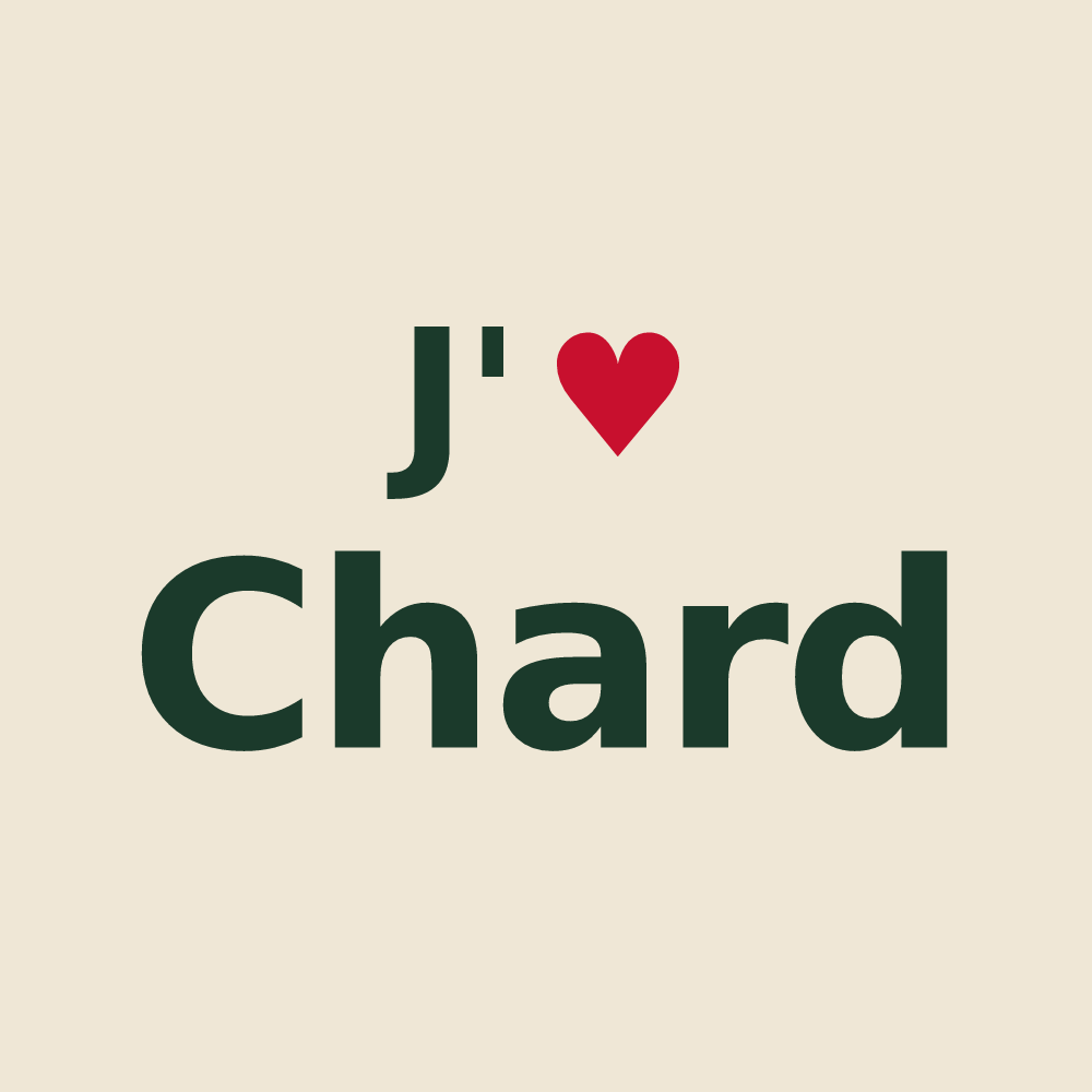 Tote bag personnalisé Chard — design J'aime Chard