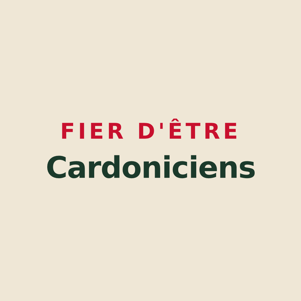 Tote bag « Fier d'être Cardoniciens » — design pour Chardeny