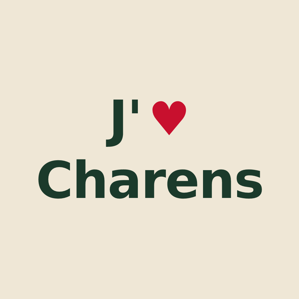 Tote bag personnalisé Charens — design J'aime Charens